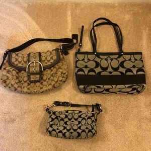 Coach handbags-Set of 3